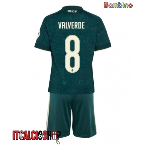 Real Madrid Federico Valverde #8 Seconda Maglia Bambino 2026-27 Manica Corta (+ Pantaloni corti)